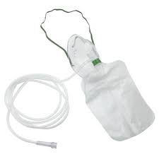 Mascarilla con bolsa reservorio para alto flujo de oxígeno